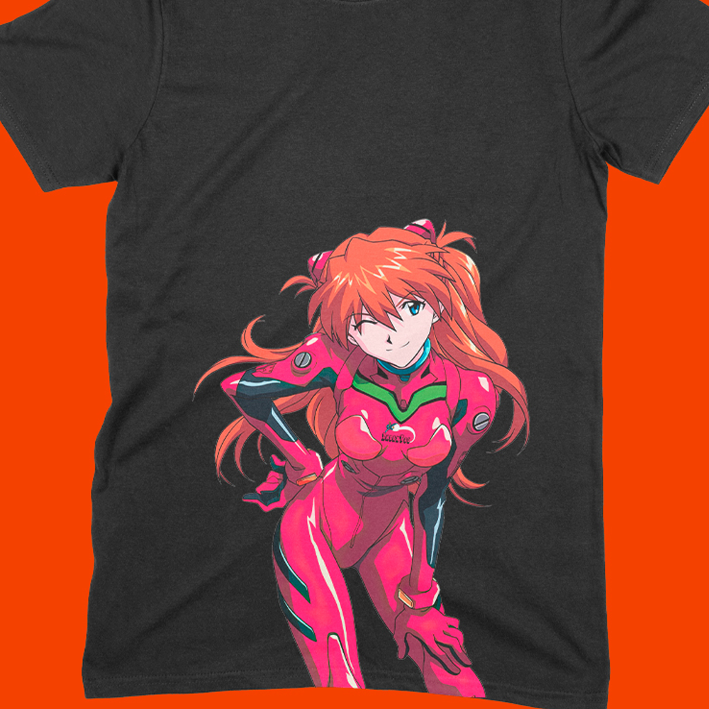 Playera IndexTsu Kuro Evangelion Asuka Langley IDX
