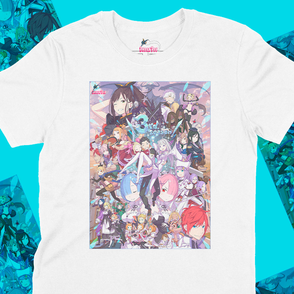 Playera IndexTsu Kuro Re:zero 3rd Season Idxtsu
