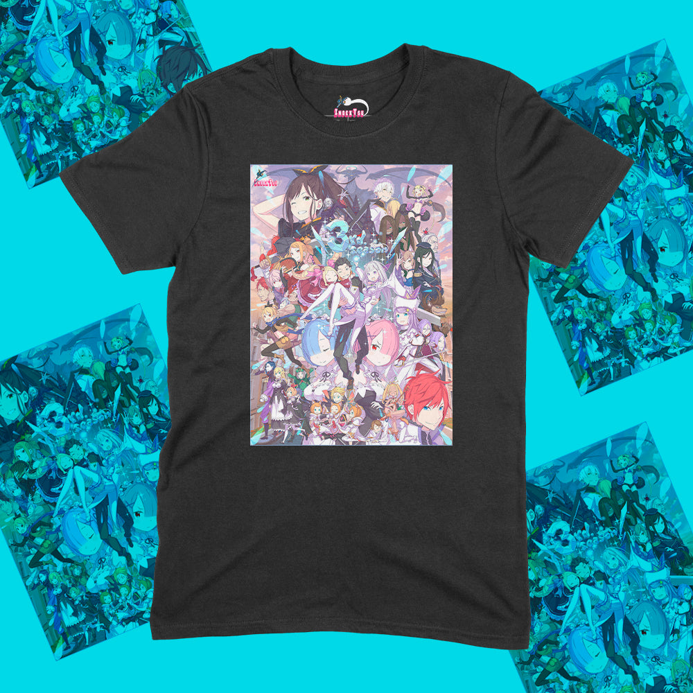 Playera IndexTsu Kuro Re:zero 3rd Season Idxtsu