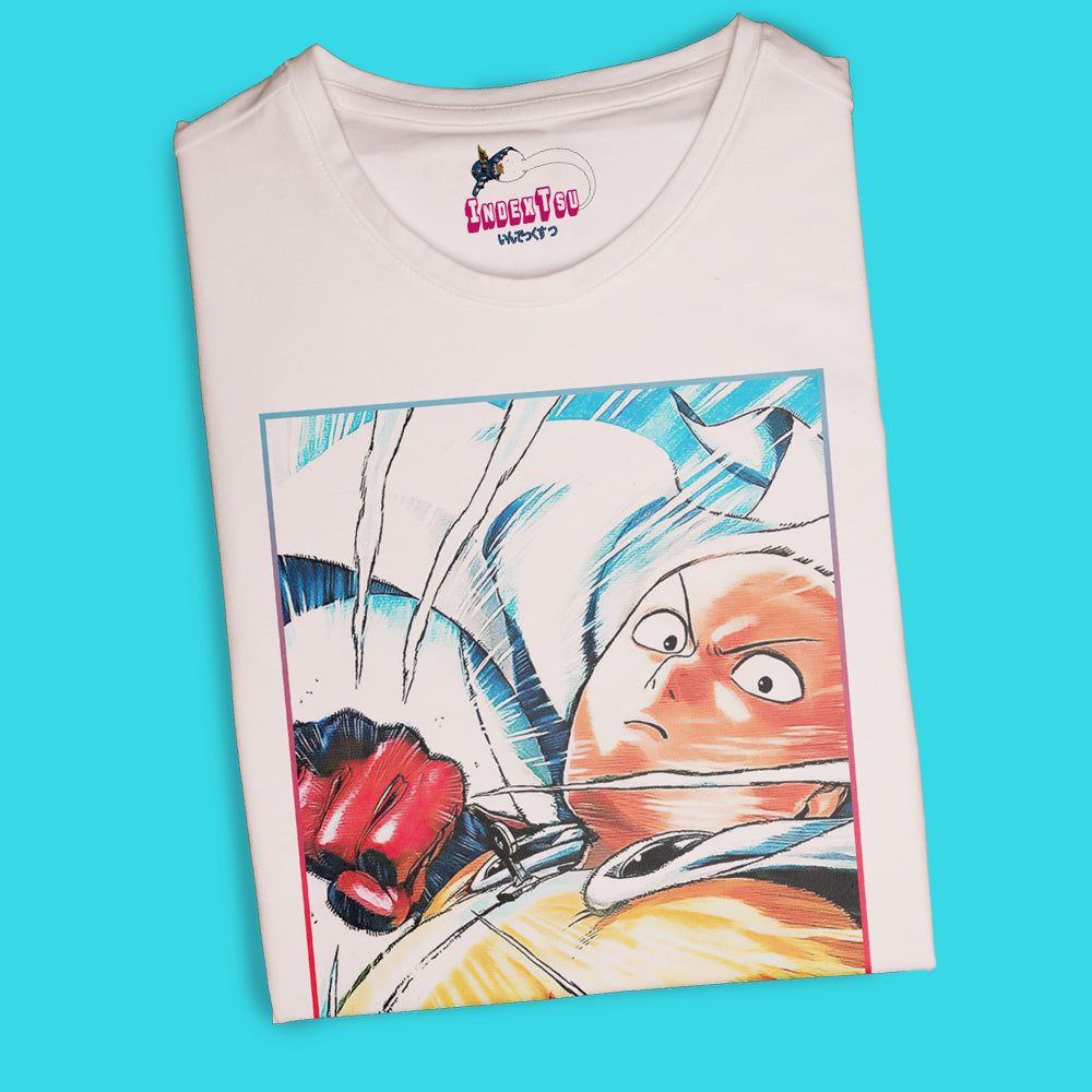 Playera One Punch-Man SAITAMA Color.