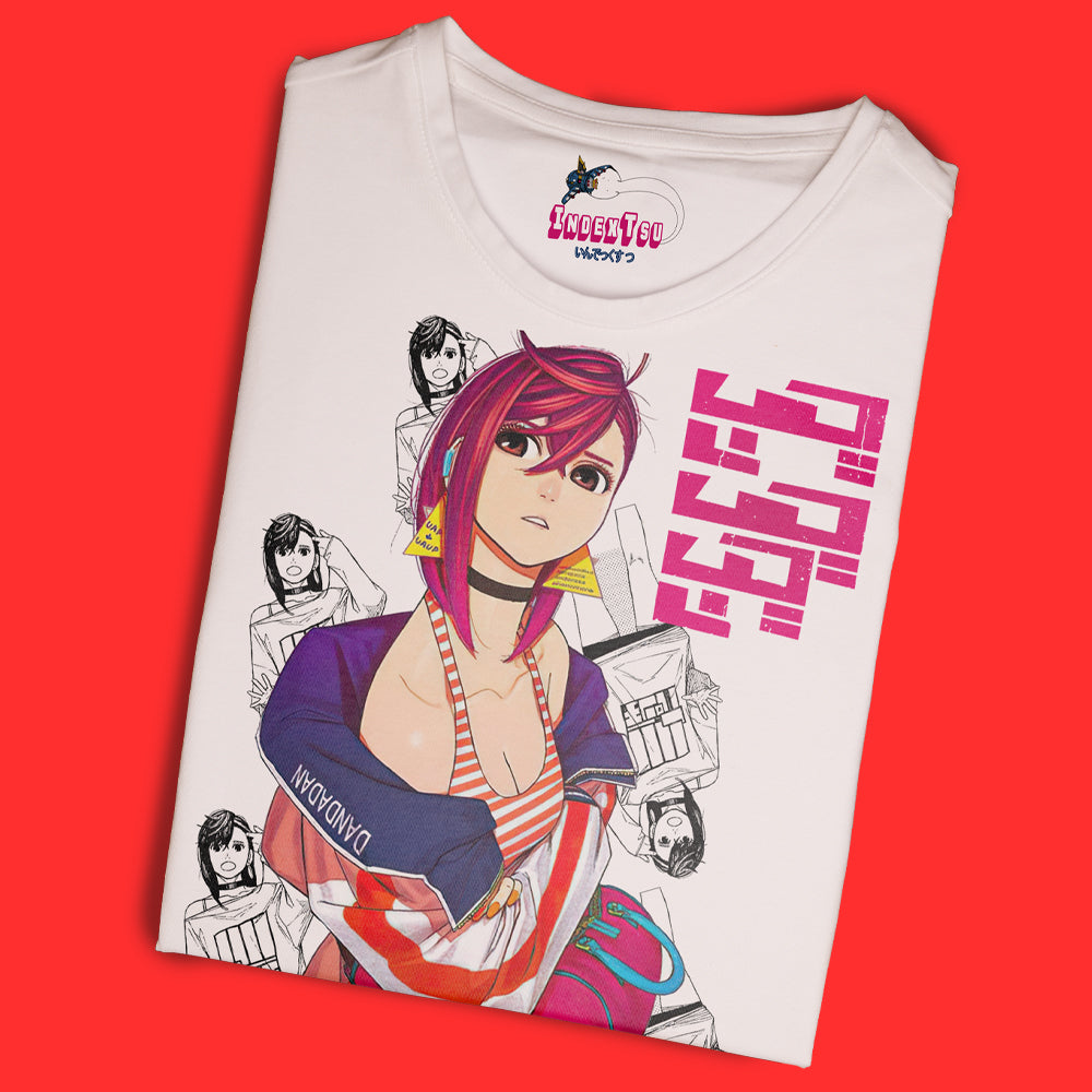 Playera IndexTsu Kuro Dandadan Momo Ayase.