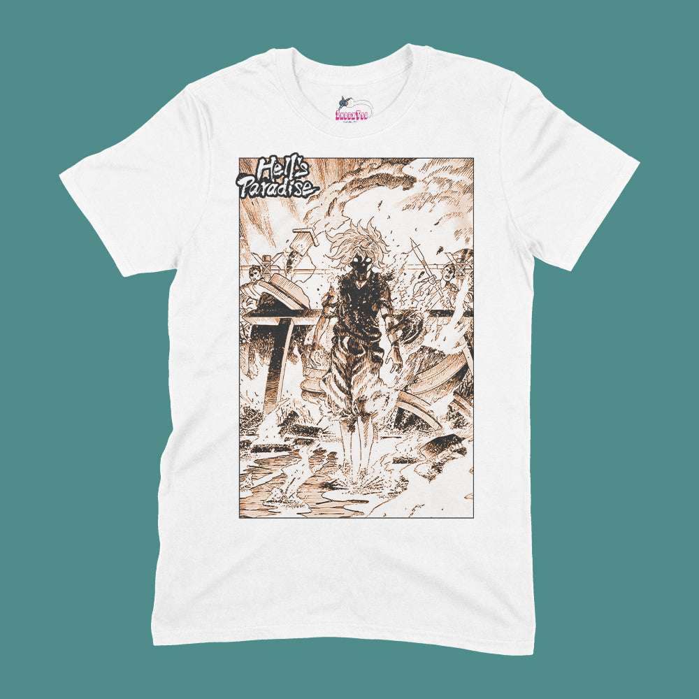 Playera IndexTsu Kuro Hell´s Paradise Gabimaru El Vacio.