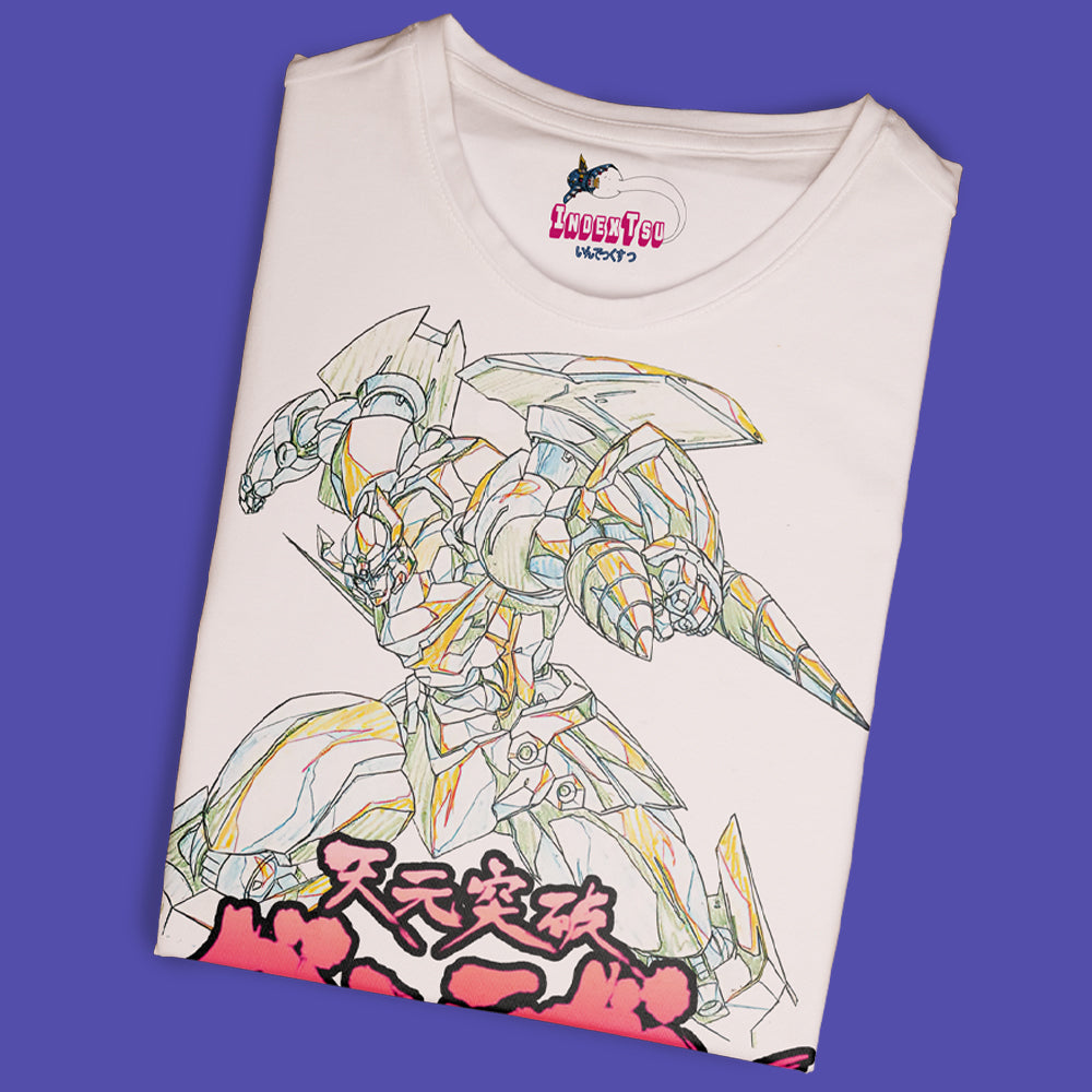 Playera IndexTsu Kuro Tengen Toppa Gurren Laggan Sketch.