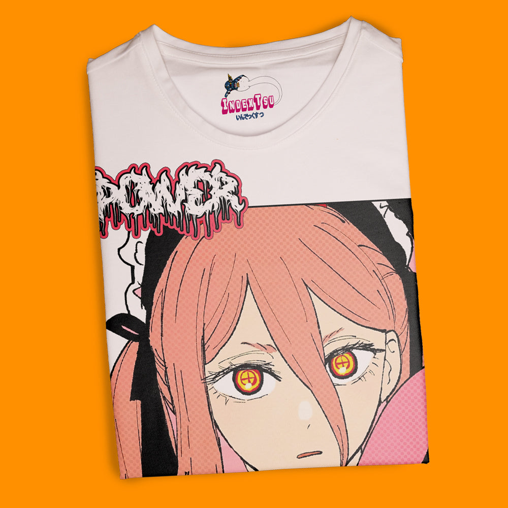 Playera IndexTsu Kuro Chainsaw Man POWER IDXTSU.