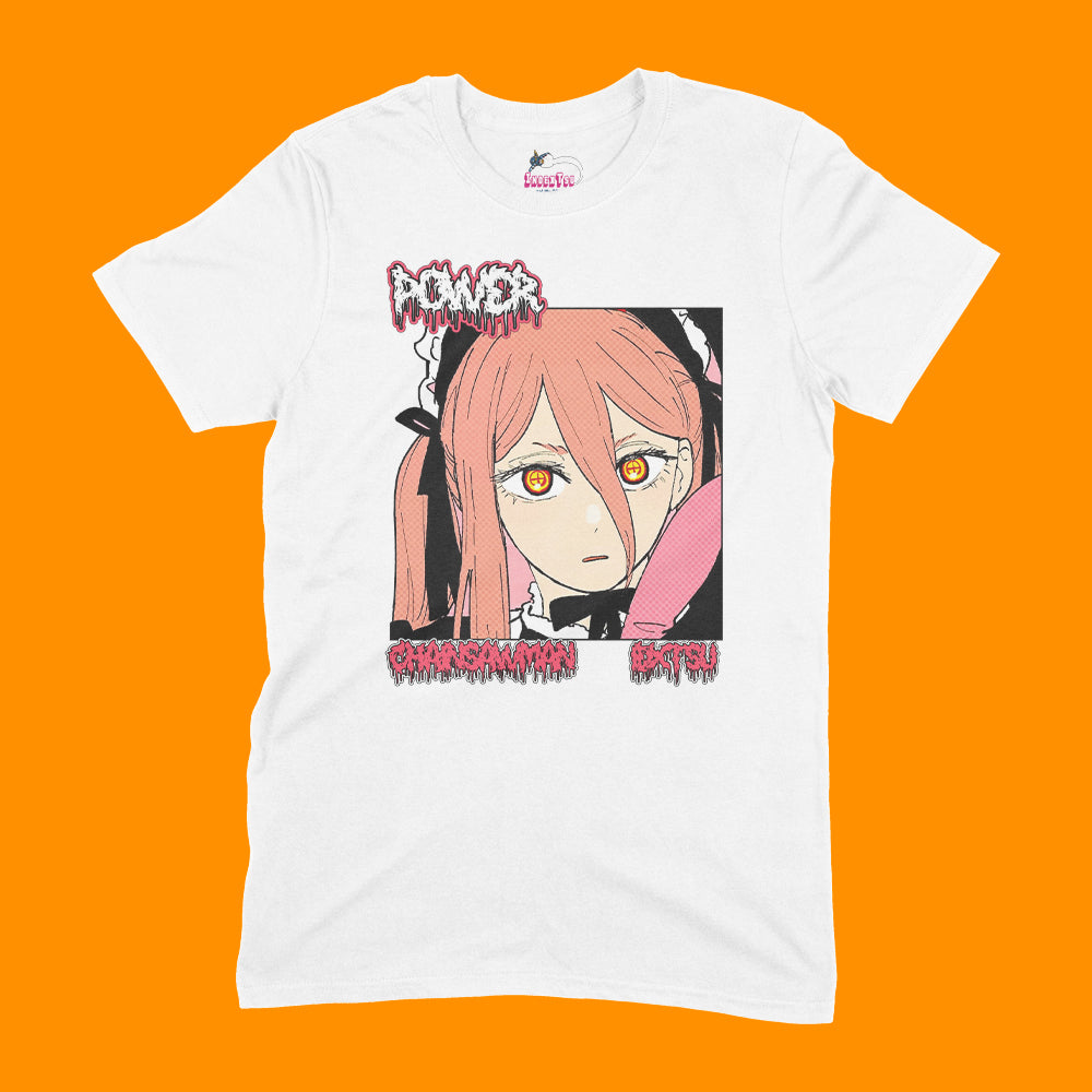 Playera IndexTsu Kuro Chainsaw Man POWER IDXTSU.
