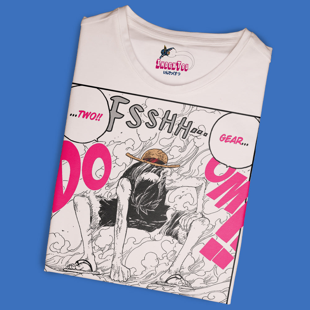 Playera IndexTsu Kuro One Piece Luffy Gear Two.