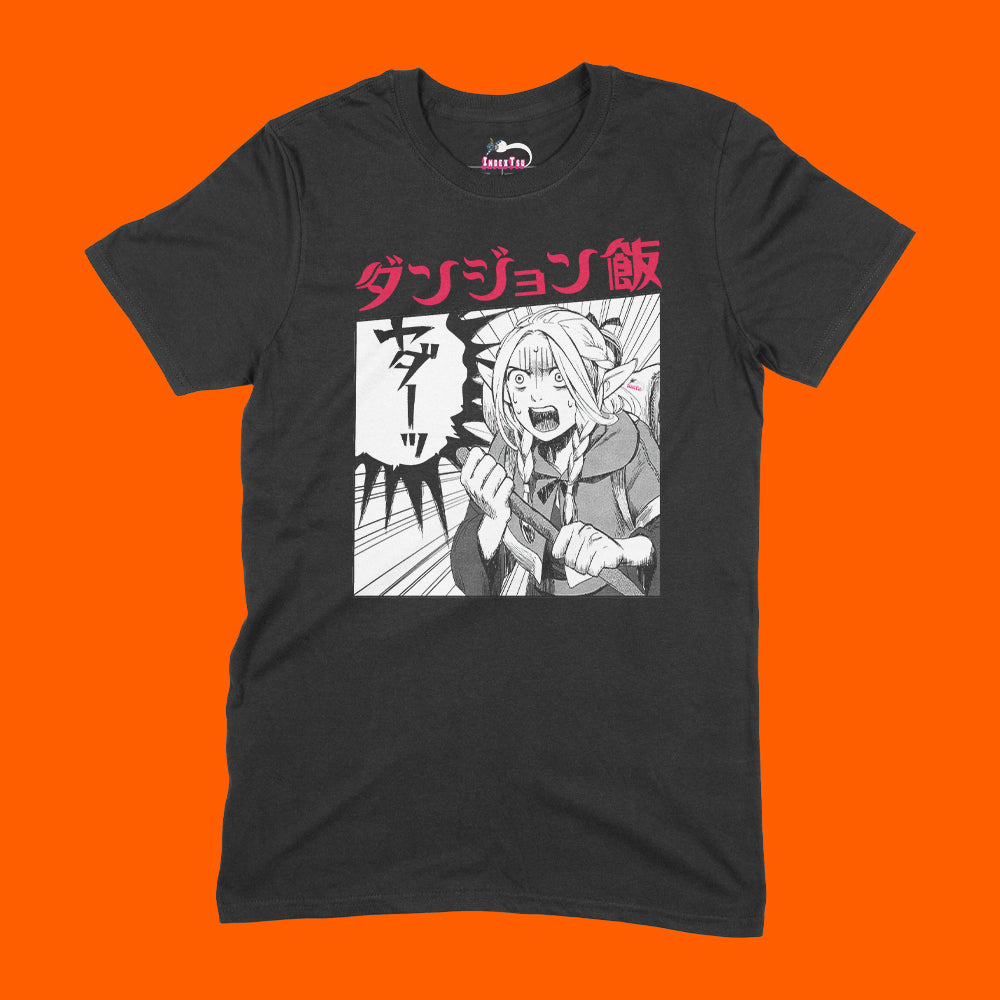 Playera IndexTsu Kuro Dungeon Meshi Marcille NO!