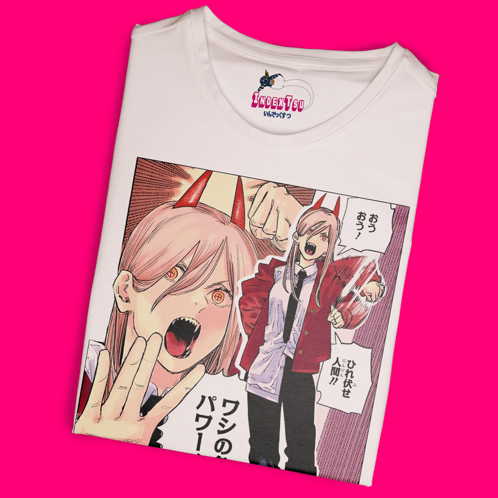 Playera IndexTsu Kuro Chainsaw Man POWER.