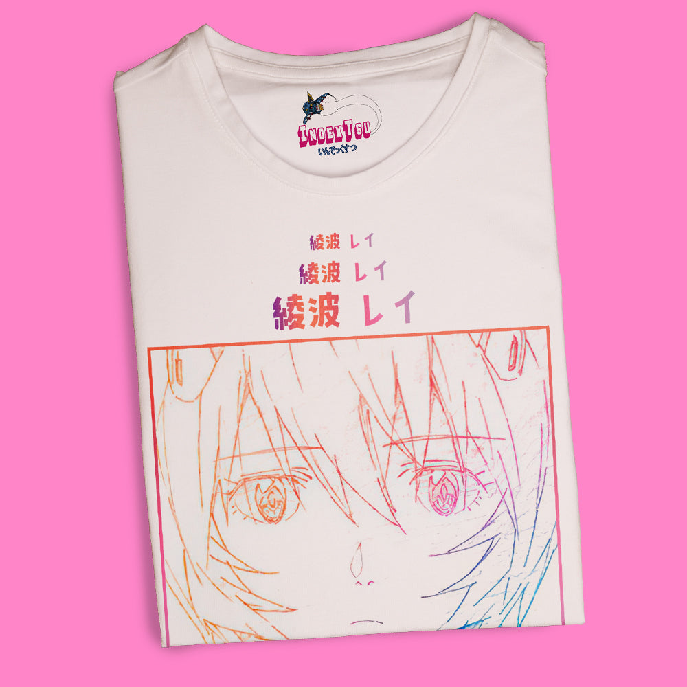 Playera IndexTsu Kuro Evangelion REI AYANAMI 3.0
