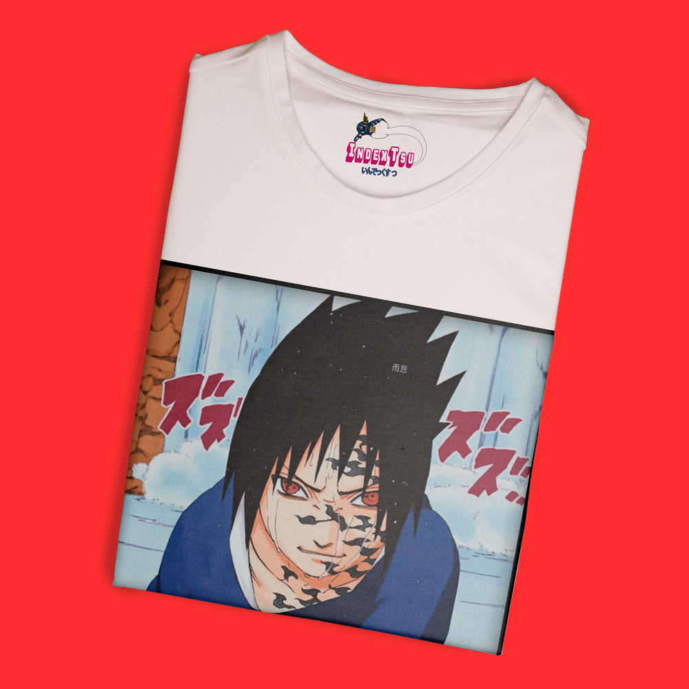 Playera IndexTsu Kuro Naruto Sasuke Uchiha Valle Del Fin.