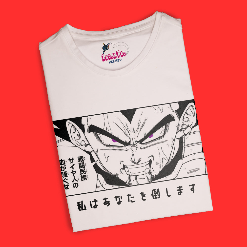 Playera IndexTsu Kuro Dragon Ball Super Vegeta Ultra Ego.