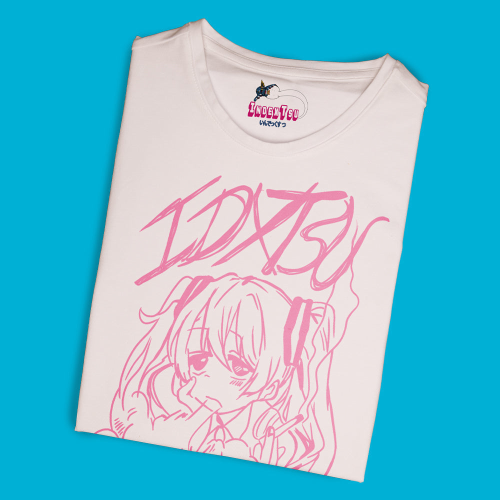 Playera IndexTsu Kuro WAIFU PINK.