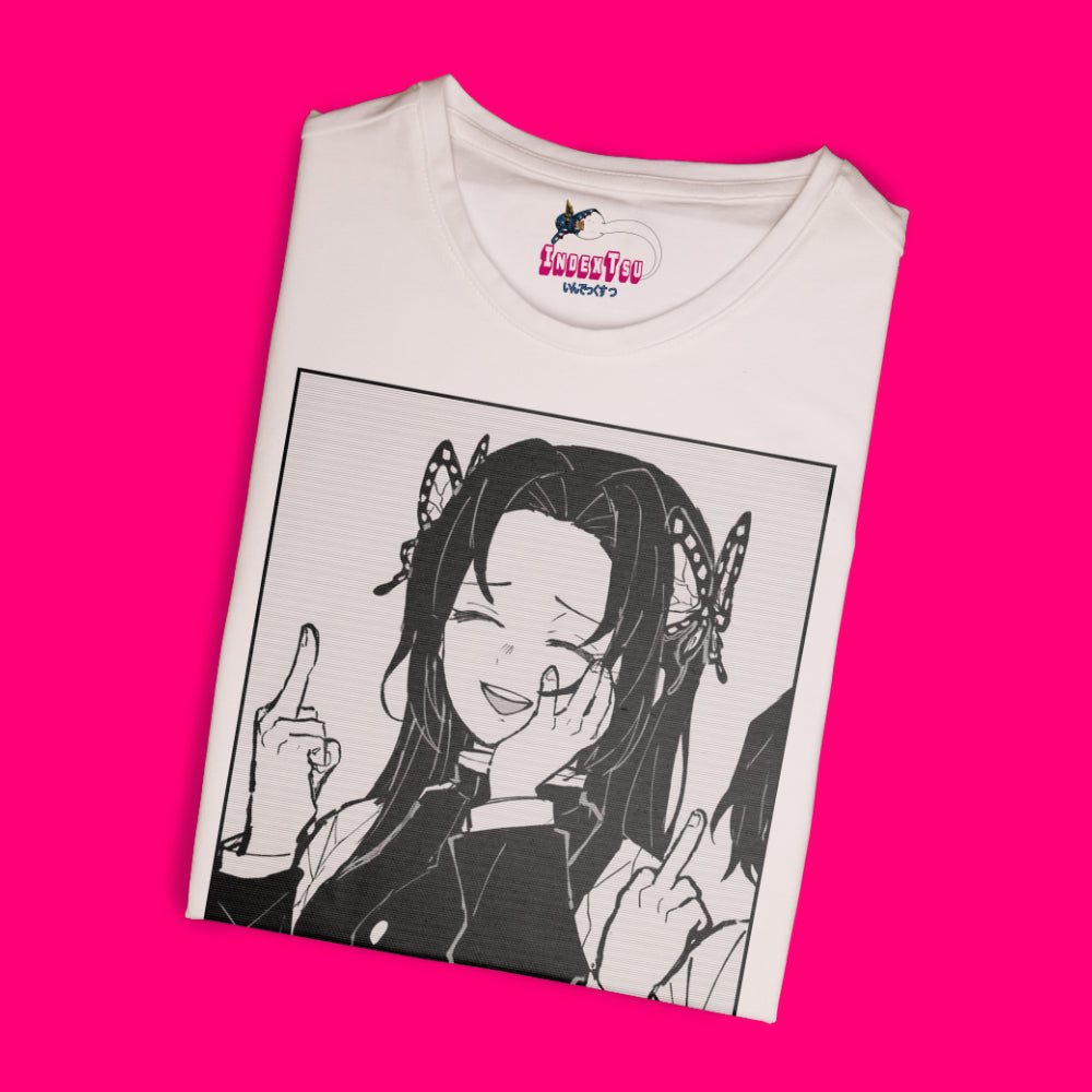 Playera IndexTsu Kuro Demon Slayer Kanae Kocho Fuck You