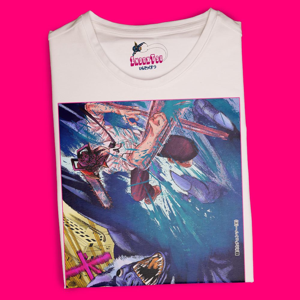 Playera IndexTsu Kuro Chainsaw Man DENJI VS.