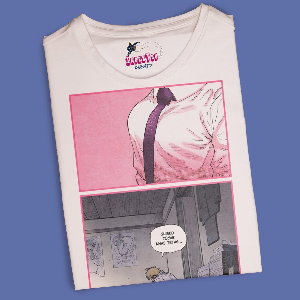 Playera IndexTsu Kuro Chainsaw Man Denji Goals.