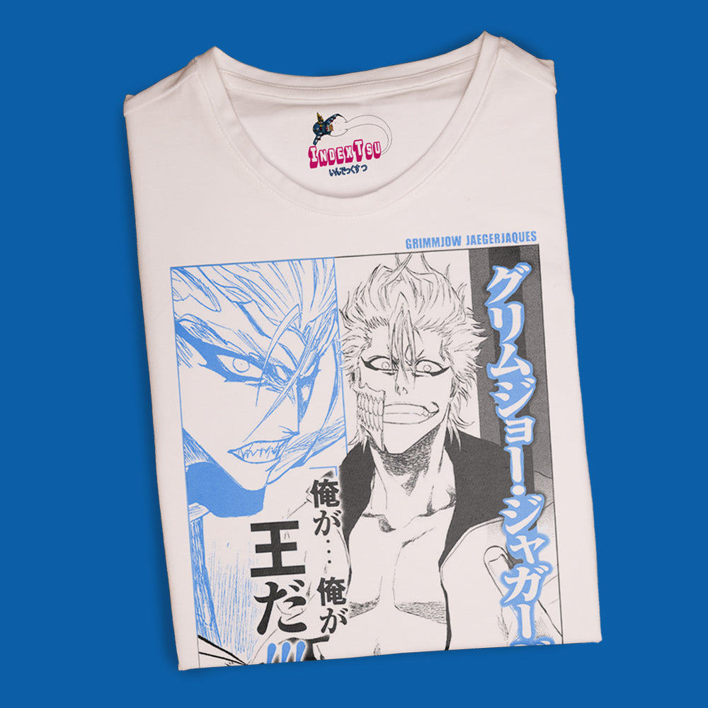 Playera IndexTsu Kuro Bleach Grimmjow Jaegerjaquez.