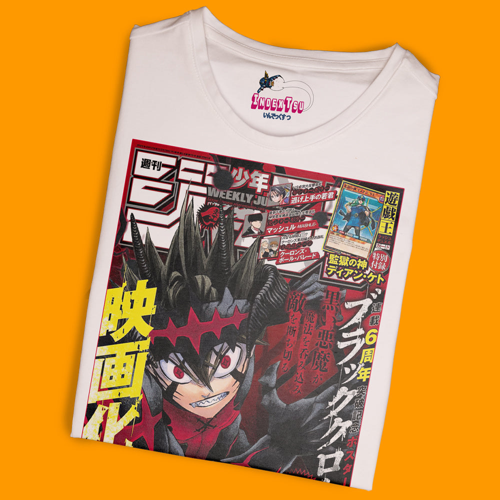 Playera IndexTsu Kuro Black Clover Asta Portada.