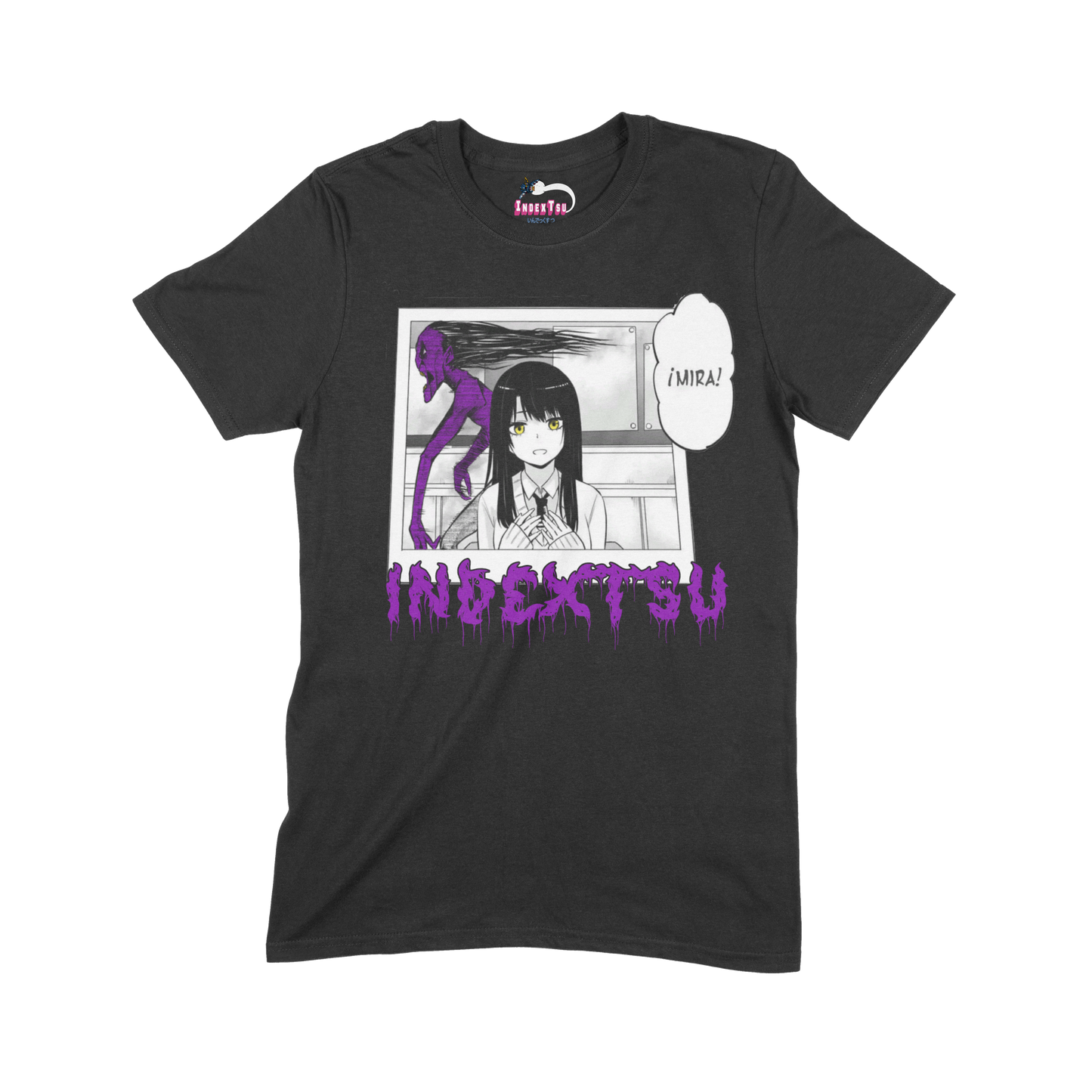 Playera IndexTsu Kuro Mieruko-chan Foto.