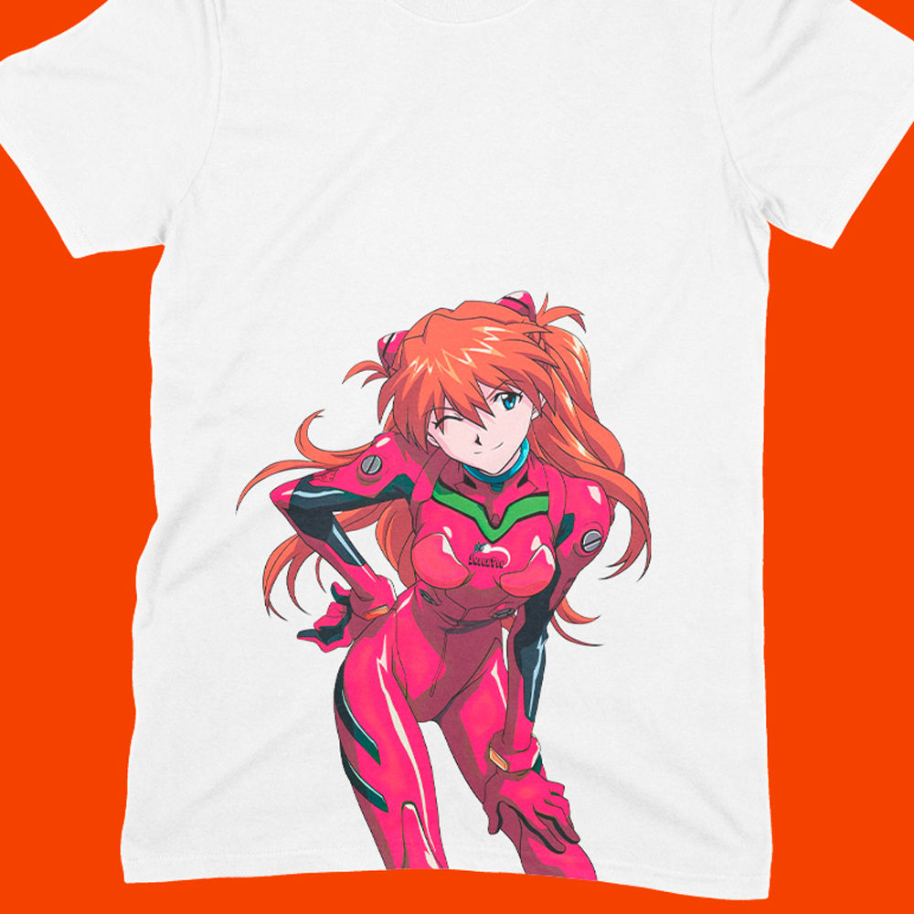 Playera IndexTsu Kuro Evangelion Asuka Langley IDX
