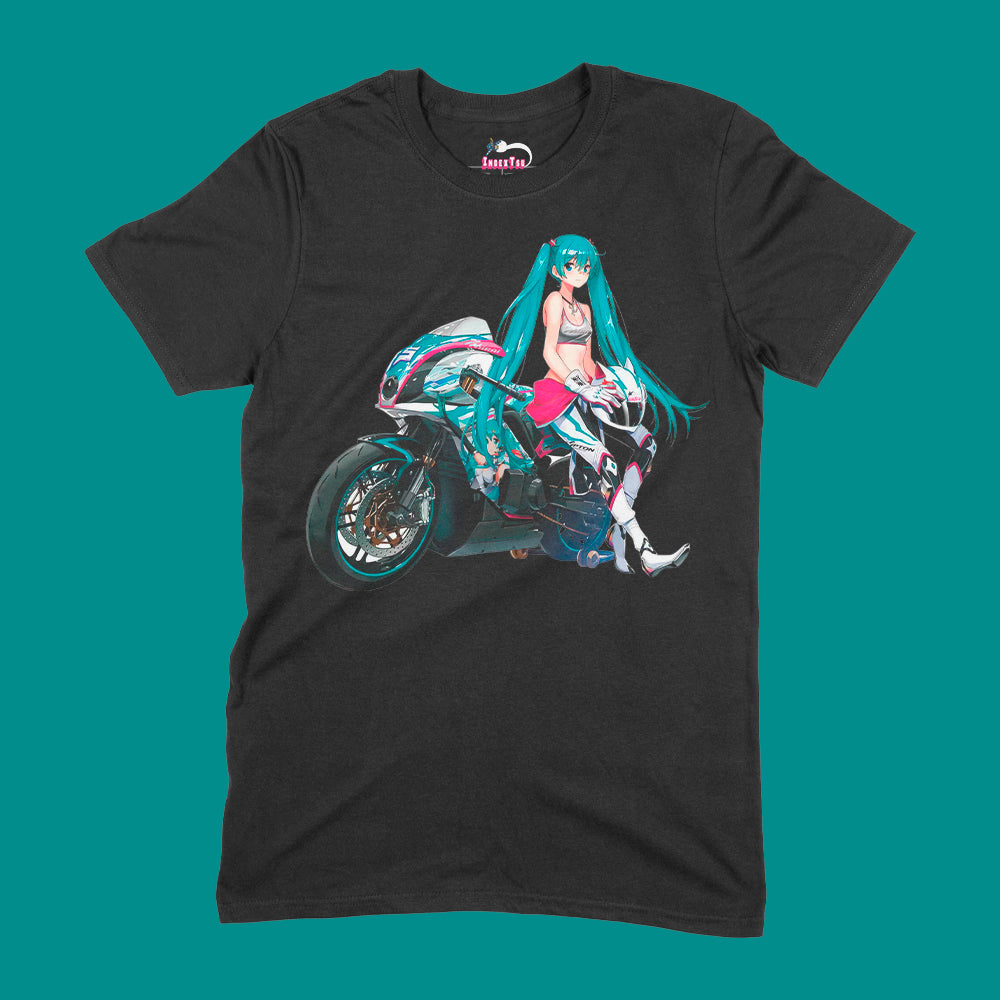 Playera IndexTsu Kuro Hatsune Miku Racing