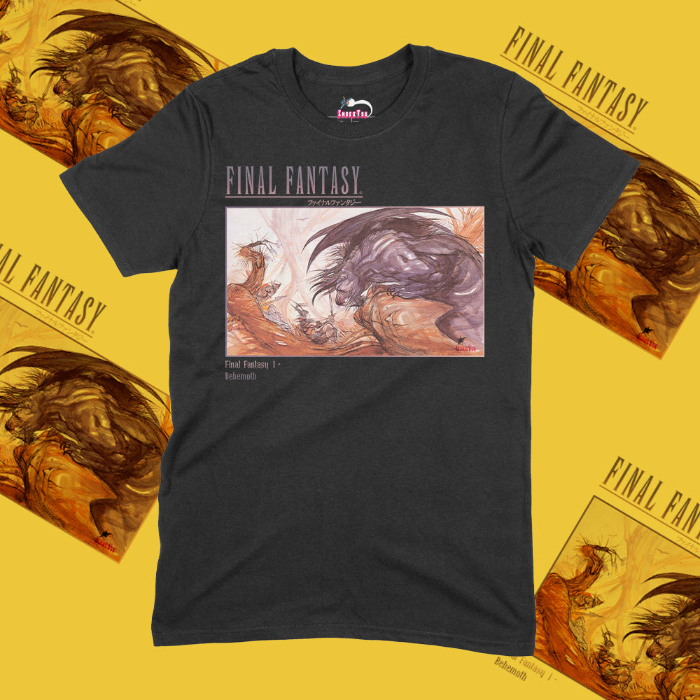 Playera IndexTsu Kuro Final Fantasy 1 Behemoth