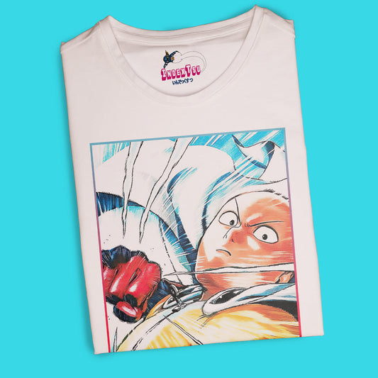 Playera One Punch-Man SAITAMA Color.