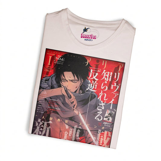 Playera Attack on Titan Levi Portada | Anime Streetwear