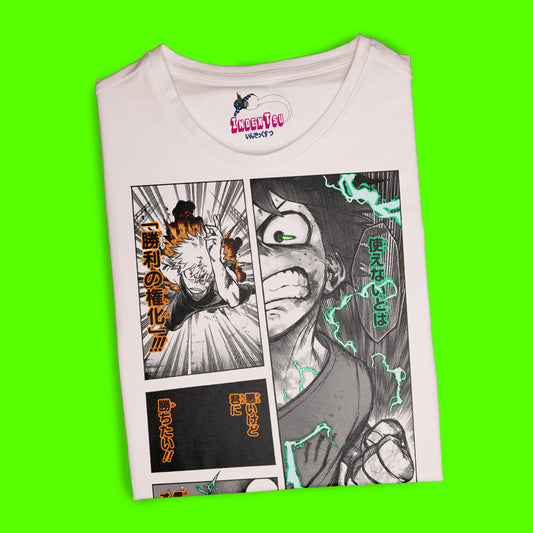 Playera MY HERO ACADEMIA MIDORIYA DEKU VS BAKUGOU.