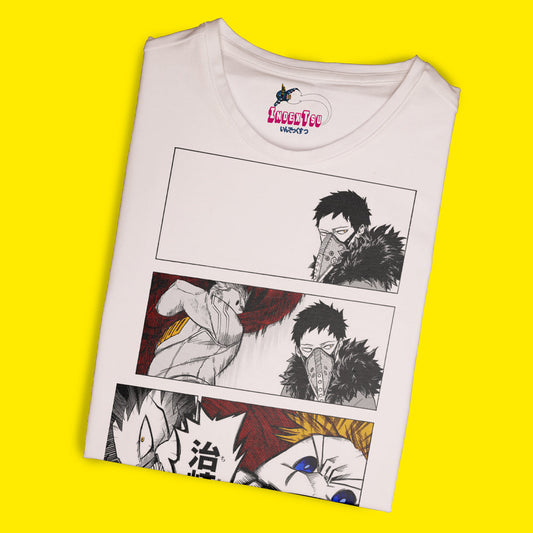 Playera MY HERO ACADEMIA MIRIO TOGATA LEMILLION VS OVERHAUL.