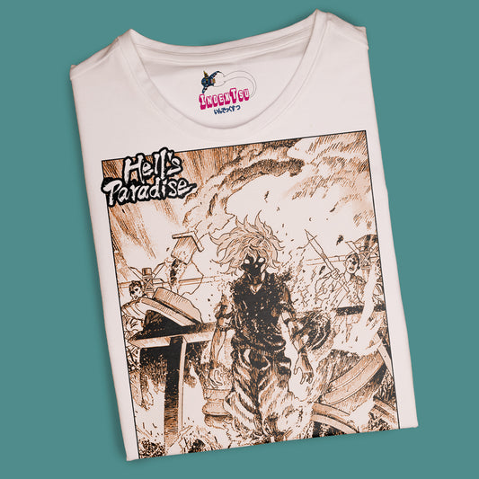 Playera IndexTsu Kuro Hell´s Paradise Gabimaru El Vacio.