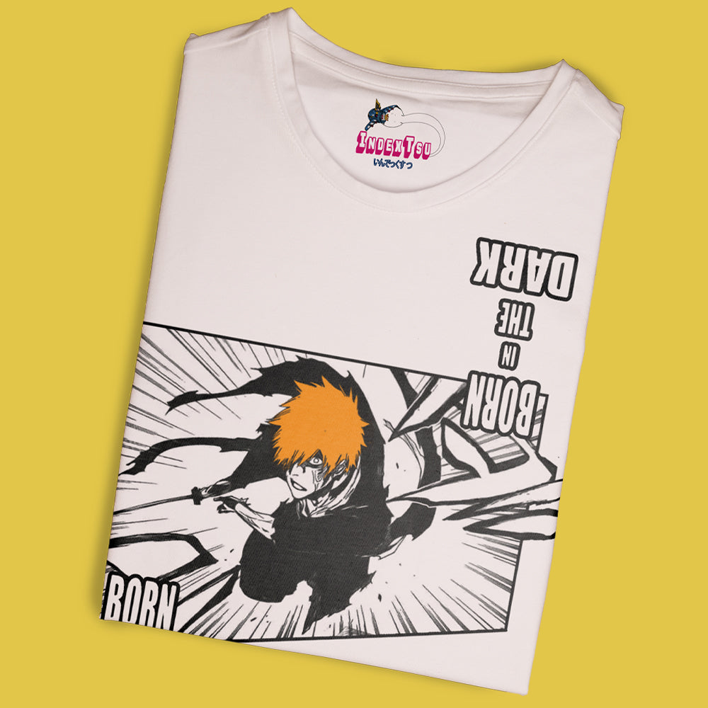 Playera Bleach Ichigo saki Born in the Dark.