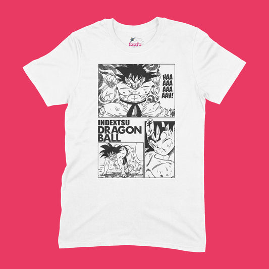 Playera IndexTsu Kuro Dragon Ball Goku Combinación de Meteoros