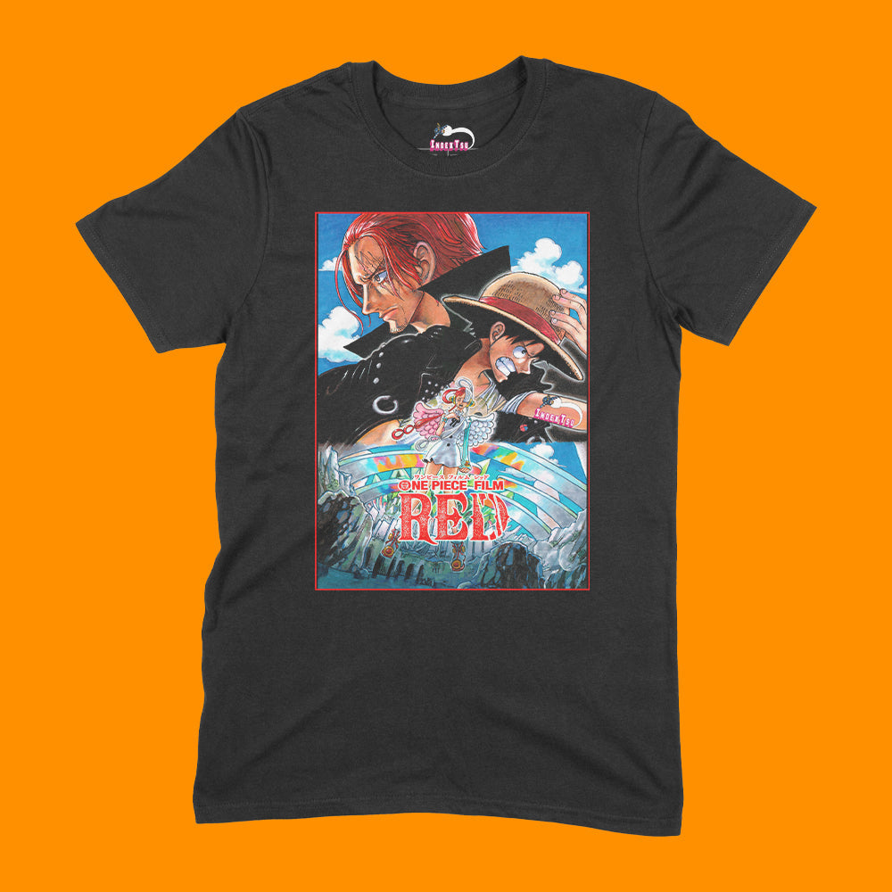 Playera One Piece Film Red