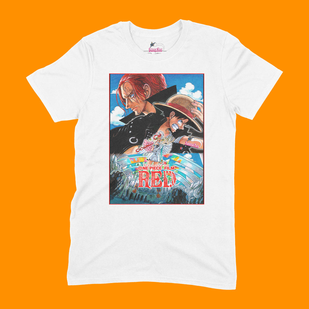 Playera One Piece Film Red
