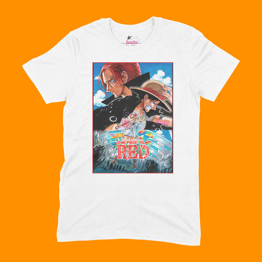 Playera One Piece Film Red