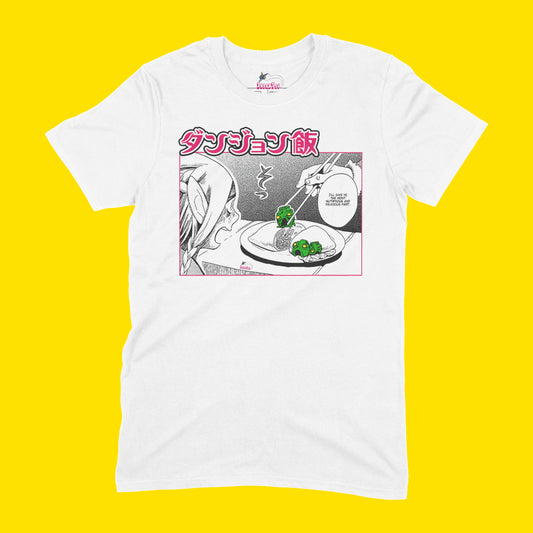 Playera IndexTsu Kuro Dungeon Meshi La Parte Más Deliciosa!