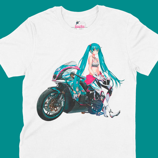 Playera IndexTsu Kuro Hatsune Miku Racing