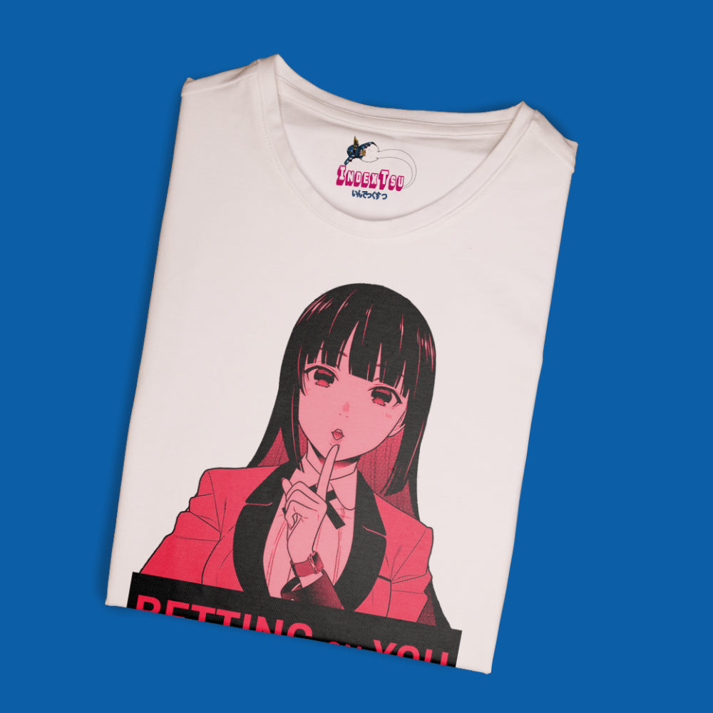 Playera IndexTsu Kuro Kakegurui Yumeko Jabami "BETTING ON YOU"