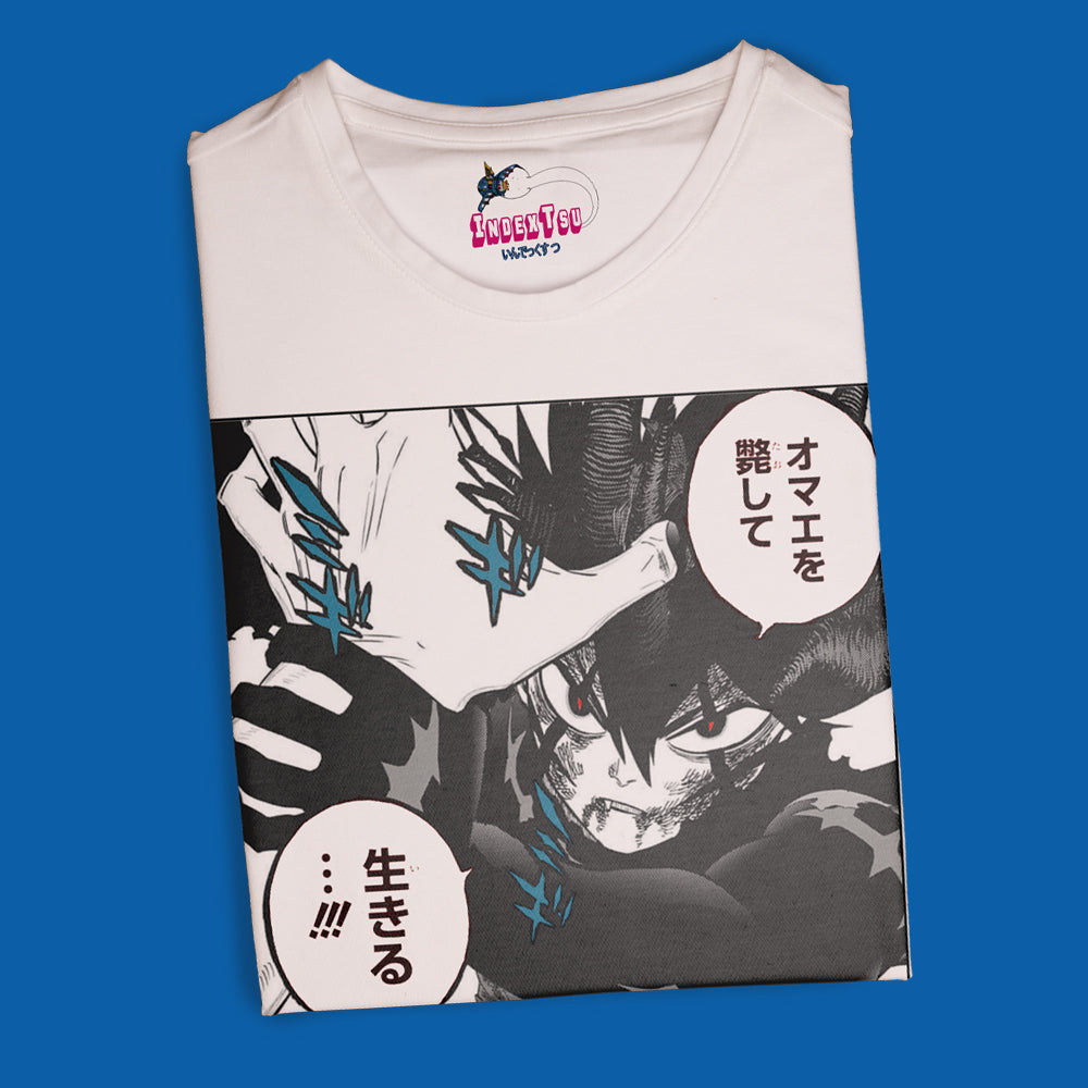 Playera IndexTsu Kuro Black Clover Asta Demon Full