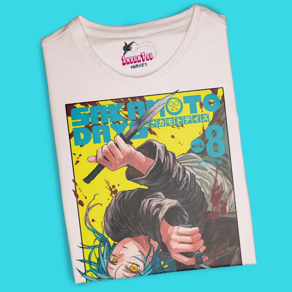Playera IndexTsu Kuro Sakamoto Days Portada 8.