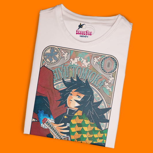 Playera IndexTsu Kuro Demon Slayer Giyu Tomioka.