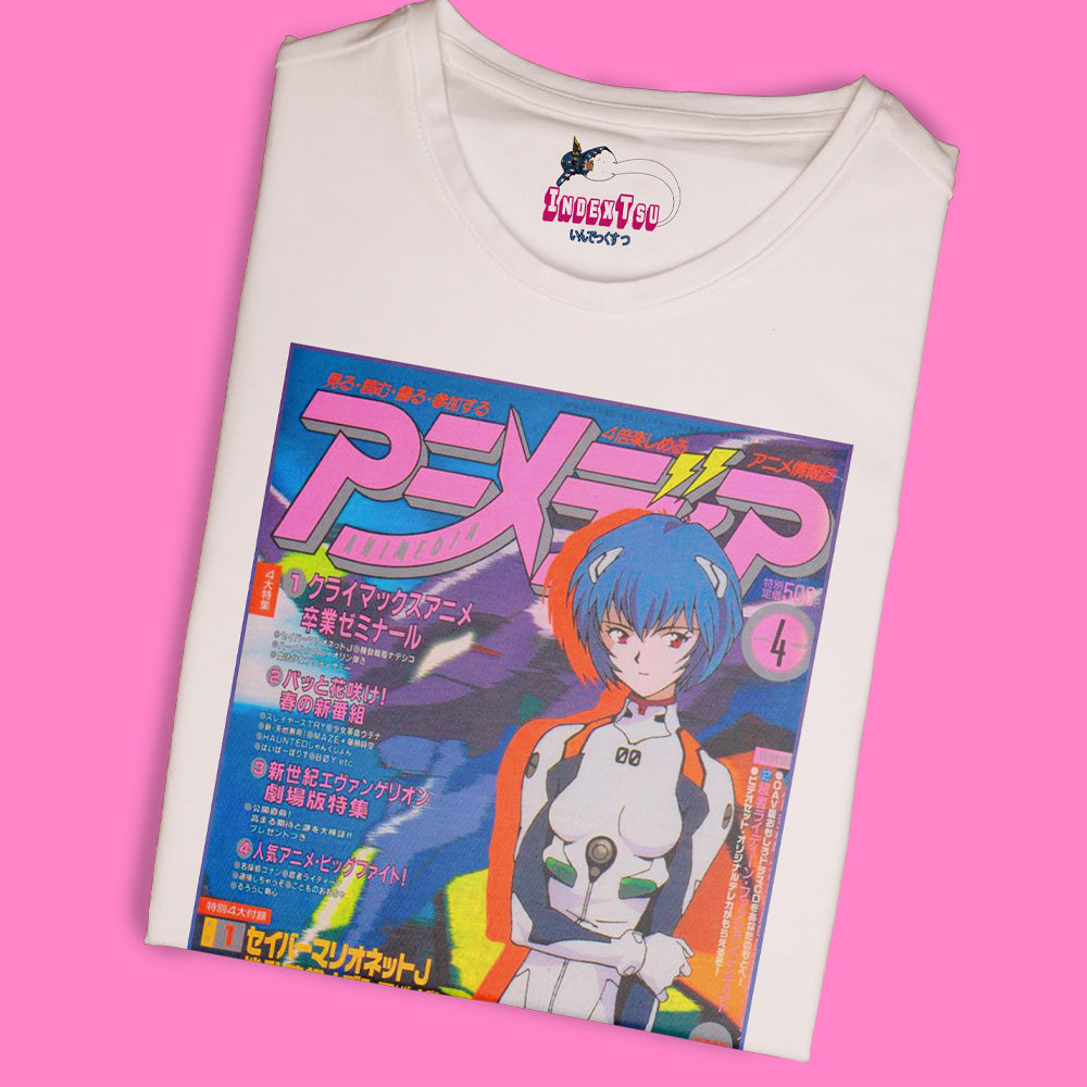 Playera IndexTsu Kuro Evangelion REI AYANAMI MAGAZINE