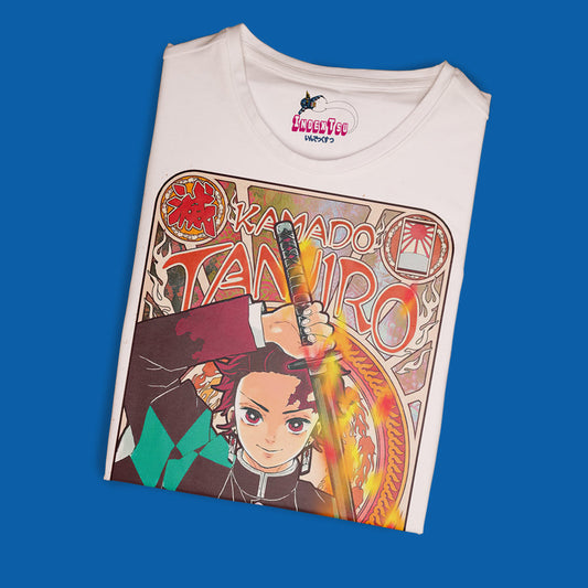 Playera IndexTsu Kuro Demon Slayer TANJIRO KAMADO CARD.
