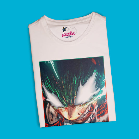 Playera IndexTsu Kuro MY HERO ACADEMIA MIDORIYA DEKU ALL FOR ALL 100%