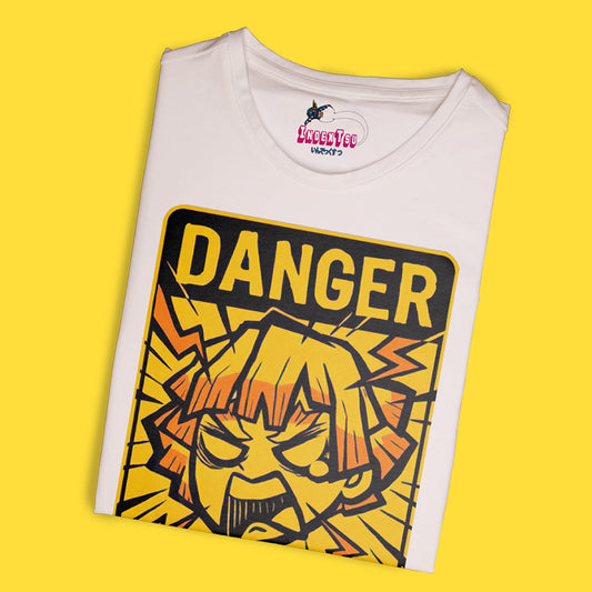 Playera IndexTsu Kuro Demon Slayer Zenitsu Agatsuma Danger.