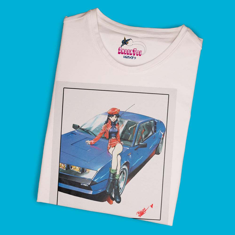 Playera IndexTsu Kuro Evangelion Misato Katuragi Foto.