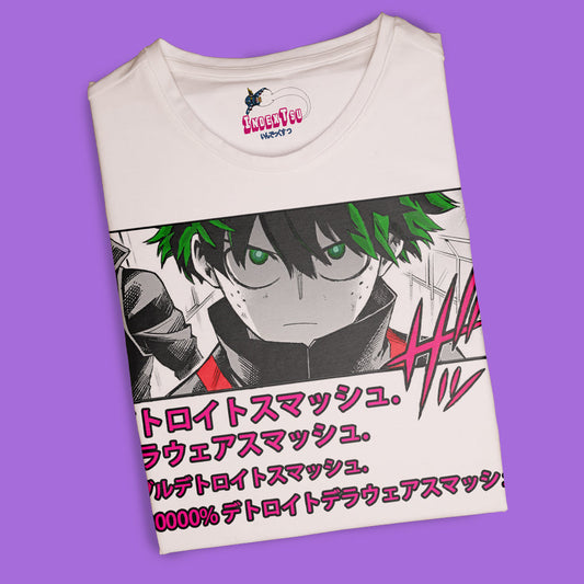 Playera IndexTsu Kuro MY HERO ACADEMIA MIDORIYA DEKU EYES.
