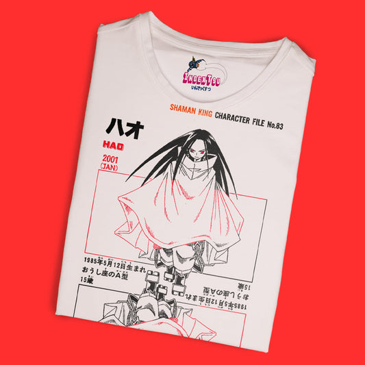 Playera IndexTsu Kuro Shaman King Hao File.