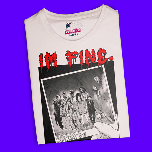 Playera IndexTsu Kuro Mieruko-chan Im Fine.