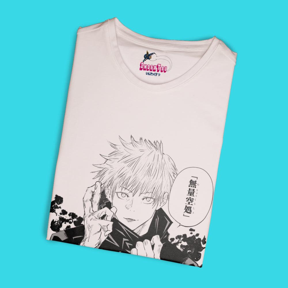 Playera IndexTsu Kuro Jujutsu Kaisen Satoru Gojo Dominio